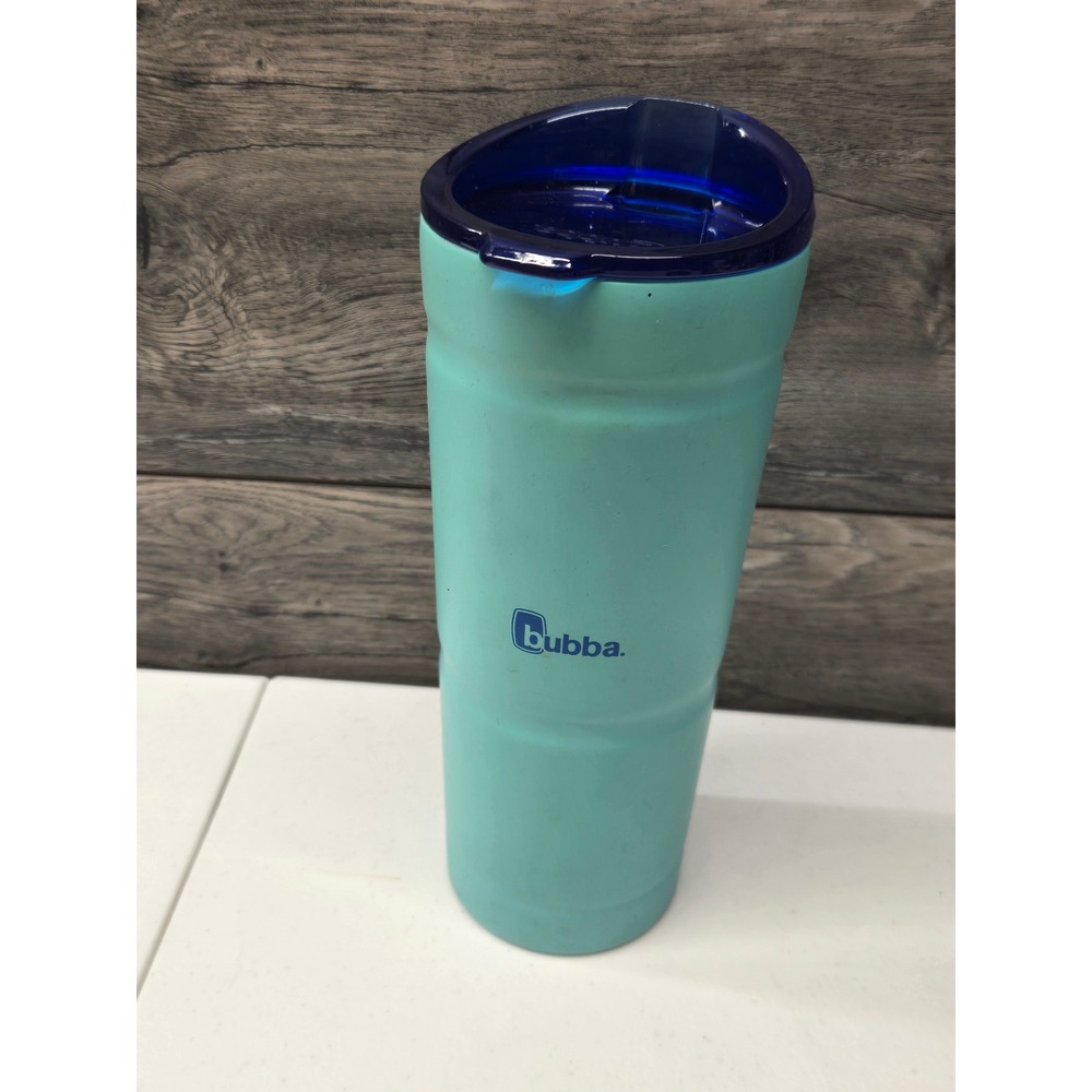 Bubba 24oz Insulated Stainless Steel Tumbler Teal Blue Travel Mug BPA Free Lid